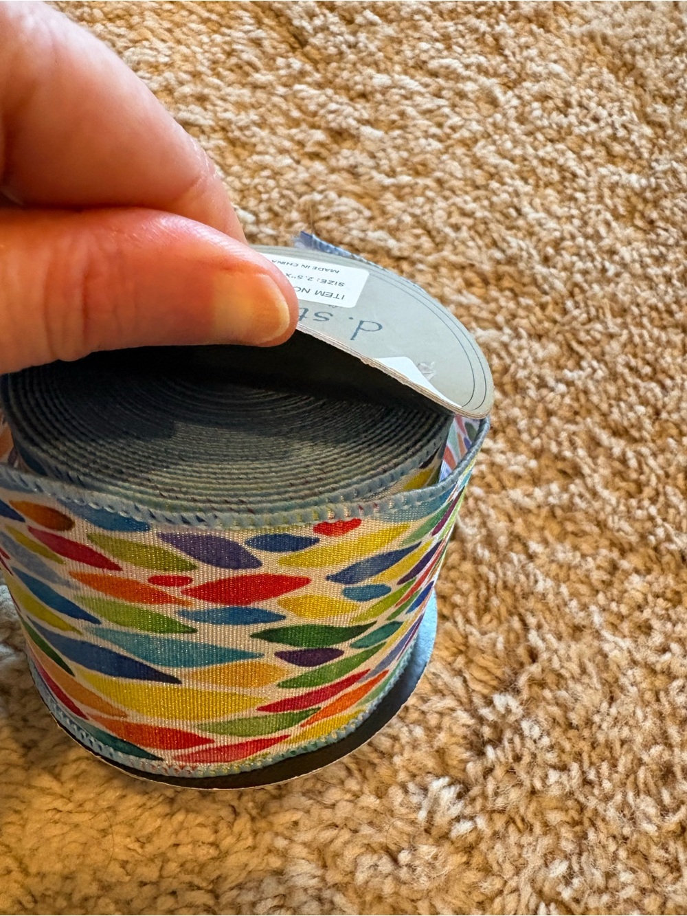 Multicolor Wired Ribbon - Picture 4 of 4